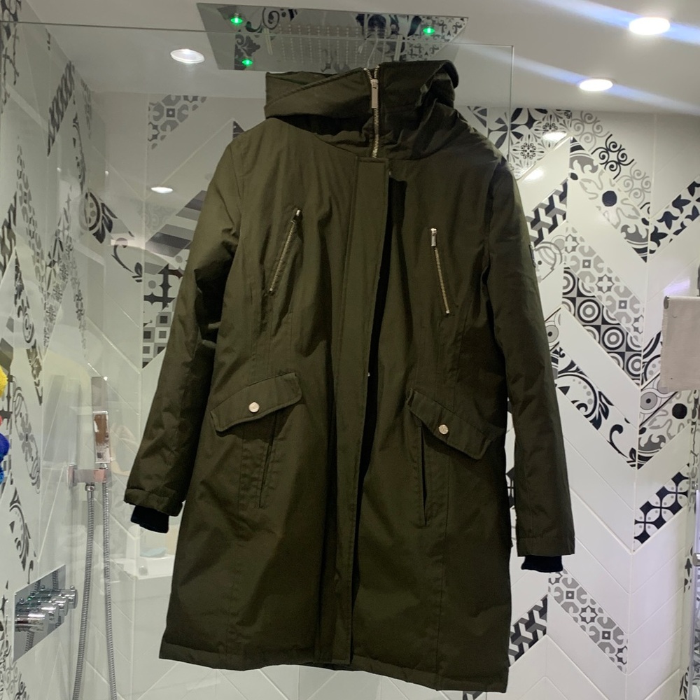 Ivanka Trump Olive Hooded Winter Parka - Picture 3 of 15